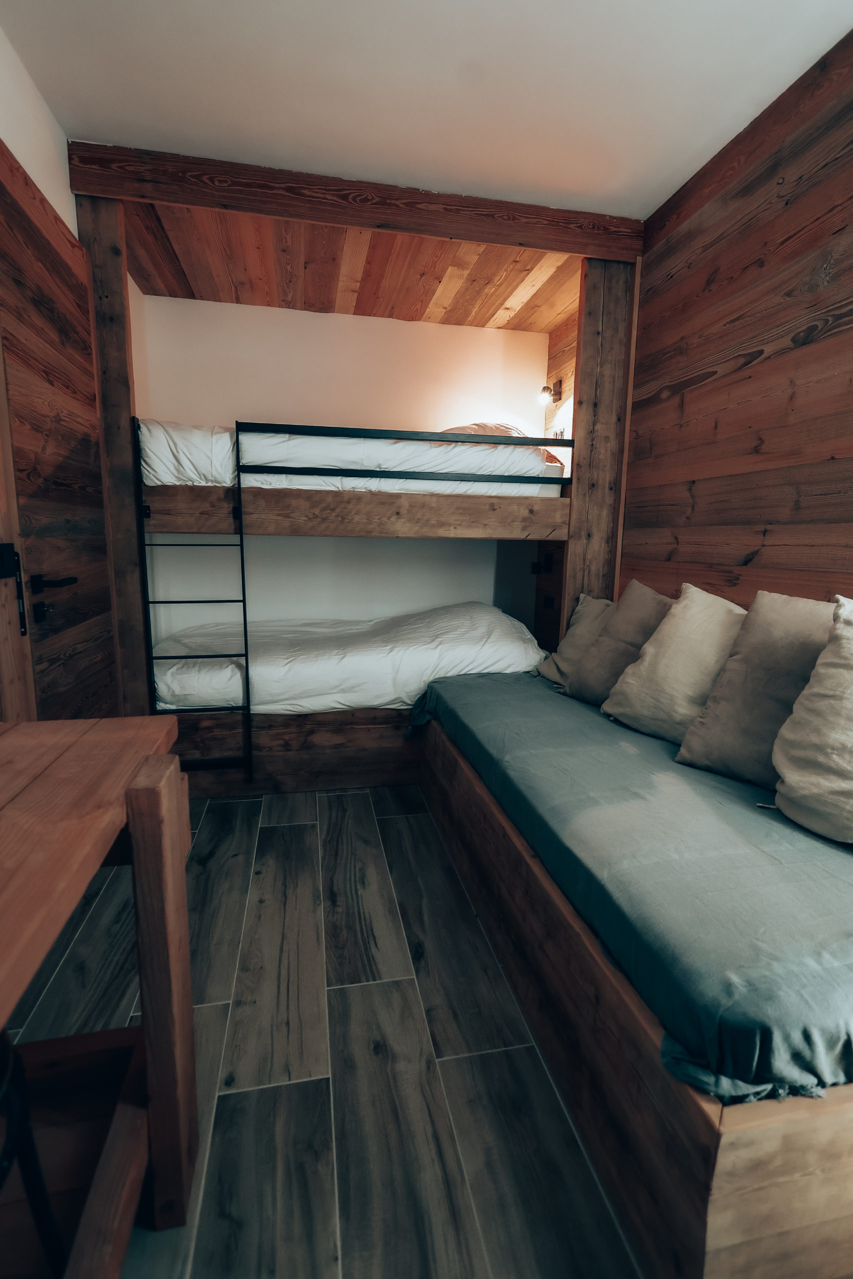 Chambre lits superposés - Lodges du Charmieux